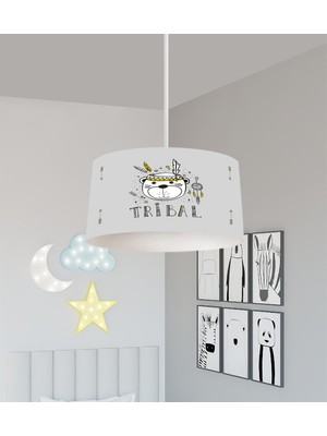 PremiumPort Tribal Desenli Bebek ve Çocuk Odası Avizesi, Şık ve Aydınlık Tasarım