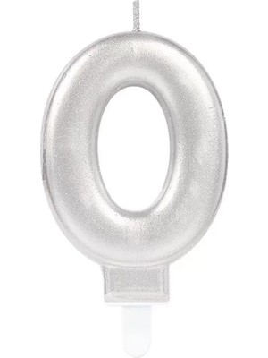Midas Toptan Home 0 Rakamı Mum Gümüş Renk