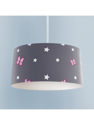 PremiumPort Sevimli Seksek Desenli Çerçeveli Bebek ve Çocuk Odası Avizesi