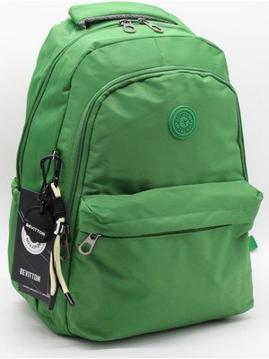 Bevitton Su Geçirmez Kumaş Moden Okul Çantası Yeşil Unisex Okul Sırt Çantası 2200