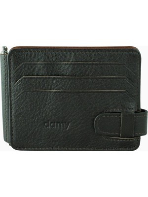 Damy Hakiki Deri Yatay Erkek Kartlık 508 - Kahverengi