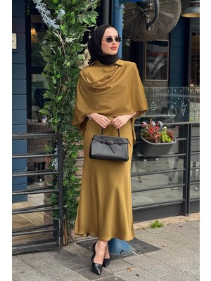 Qooq Noya Etekli Takım 26SS218T Yağ Yeşili