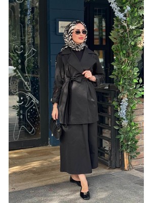 Heddy & Nurcan Çetin Nurcan Çetin Etekli Takım 26428 Siyah