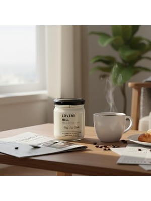 Lovers Hill 2’li Set Doğal Soya Mumu – 7oz Cam Kavanoz – 40+ Saat Yanma Süresi – Mandalina, Tarçın, Vanilya & Ylang Ylang Kokulu Mum – Parafin & Paraben Içermez – Aromaterapi & Hediye Mumu