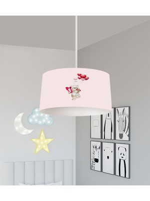 PremiumPort Mickey Mause Desenli Bebek ve Çocuk Odası Avizesi, Şık ve Renkli Aydınlatma