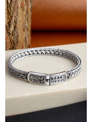 INNUENDO JEWELRY 925 Ayar Gümüş Kalın Zincir Erkek Bileklik