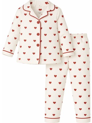 Bubito Kalpli Kız Bebek Alt Üst 2'li Pijama Takım-Çok Renkli