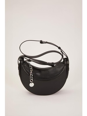 Lale Butik Levidor Premium Birleştirilebilir Askılı Deri Çanta 930624 Siyah