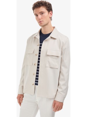 Pierre Cardin Erkek Bej Regular Fit Ceket 50324284-VR011