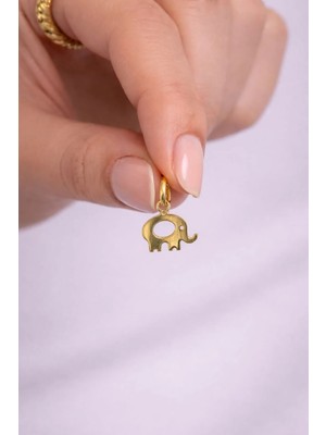 Yavuz Kuyumculuk 14 Ayar Altın Fil Form Kolye Ucu