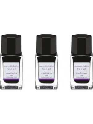 Pılot Ink Iroshızuku - 3 Bottles 15 ml Mor Murasakı-Shıkıbu