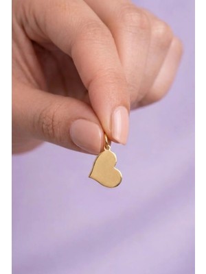 Yavuz Kuyumculuk 14 Ayar Altın Kalp Kolye Ucu