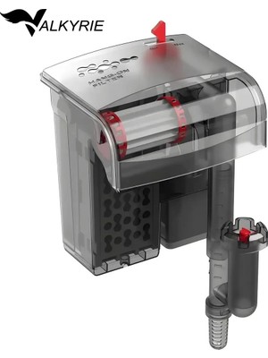 Valkyrie Askılı Akvaryum Şelale Filtre 5W 350 L/h Yüzey Temizleyici Ayarlanabilir Debi Özelliği