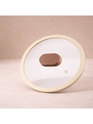 Lavonni 22 cm Silikon Cam Kapak - Kahverengi