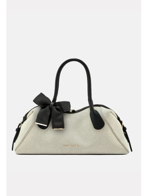 Black Ribbon Swan Tote Bag
