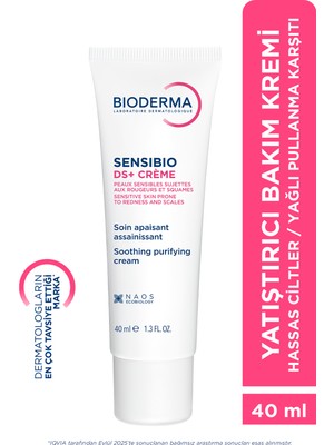 Bioderma Sensibio DS+ Kızarıklık ve Yağlı Pullanma Karşıtı Hindistan Cevizi Yağlı Bitkisel Özlü Bakım Kremi 40 ml