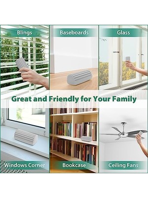 2 Adet Nemli Temiz Silgi Süngeri, Sihirli Toz Temizleme Süngeri Süpürgelik Temizleyici Aleti, Kör Temizleyici Silgi Aleti, Örümcek Ağını Temizlemek Için Yeniden Kullanılabilir Sünger Temizleyici Silgi