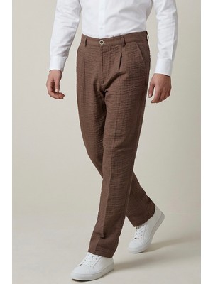 Genie Man Erkek Baggy Yazlık Kahve Pantolon