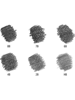 100 G6 Mars Kursun Kalem 6'lı Metal Kutuda 8b, 7b, 6b, 4b, 2b, Hb
