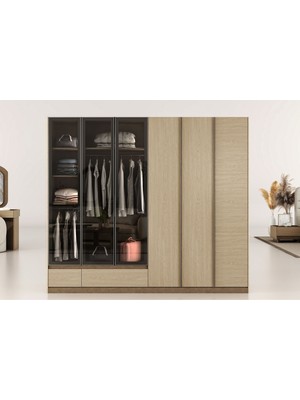 Doressa Hanko Reflekte Camlı Gardırop