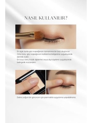 Yumuşak Dokulu, Dökülme Yapmayan 3 Renkli Göz Farı Triple Shadow No.6 (Marsala Red)