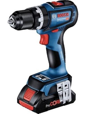 Professional Gsb 18V-90 C Akülü Darbeli Delme Vidalama Makinesi (18 Volt, 2 x 5,0 Ah Akü, Şarj Cihazı, Yumuşak/sert Tork: 36/64 Nm; L-Boxx Çanta)