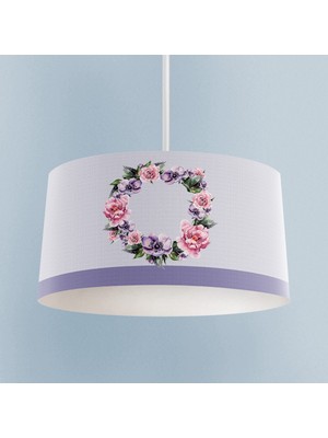 PremiumPort Çiçekli ve Zikzak Desenli Bebek ve Çocuk Odası Avizesi