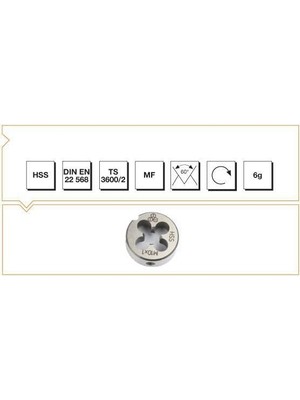 Hss Din 223/B Metrik Ince Pafta M 12X1.5