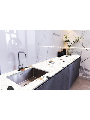 Tezgah Üstü Kaplama Folyosu Mutfak Tezgahı Kaplama 70 cm x 2 Metre