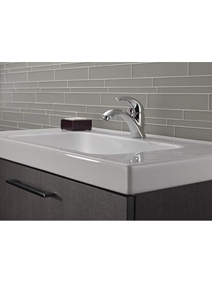 Klasik Orta Set Banyo Bataryası Krom, Banyo Lavabo Bataryası, Tahliye Montajı, Krom 583LF-WF