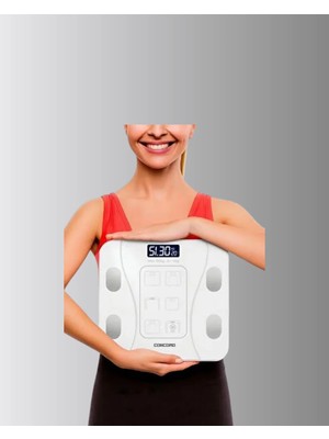 TeknoKapsül Akıllı Dijital Baskül – Bluetooth Bağlantılı, 8 Ölçüm Verili, Akıllı Vücut Analiz Tartısı