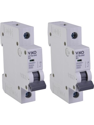 4VTB-1B04 Otomatik Sigorta 4,5ka B Tipi 1 Kutup 04A (2 Paketi)