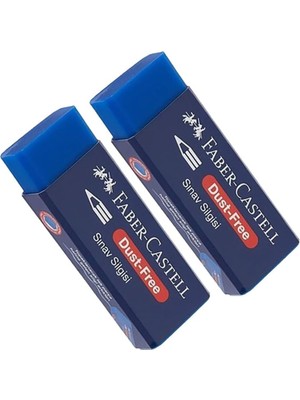 Castell 2li Büyük Boy Silgisi Mavi 187212-1 Paket 2 Adet Silgi