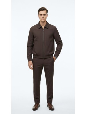 Plus Scorpion Erkek Slim Fit Bomber Fermuarlı  Mont Ceket Esnek Kumaş Günlük Şık Casual  Ceket