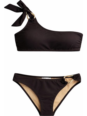 Aquella Aksesuarlı Acı Kahve Starplez Bikini Takım