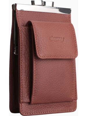 Damy Hakiki Deri Unisex Kartlıklı Sigaralık 701 - Taba