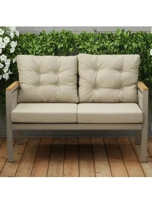 Opal 2'li (Cappuccino) Metal Gövde Balkon-Bahçe-Kafe,çay Seti,koltuk Takımı,oturma Grubu,ofis Koltuğu