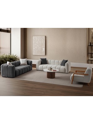 Eymense Nline Koltuk Takımı 3+3+1 Antrasit