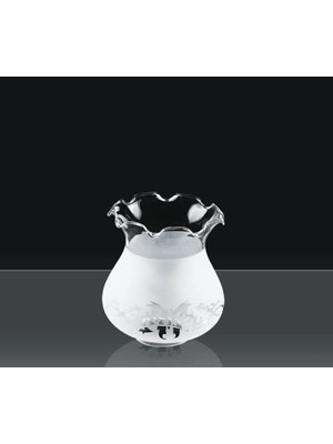 PremiumPort Şık ve Modern Tasarımlı, Beyaz Renk Fanus Mat Avize Camı 13X11 cm