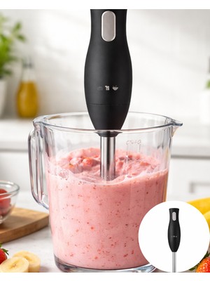 TeknoKapsül Mutfak El Blenderı Paslanmaz Çelik Uçlu Ergonomik Tasarım -