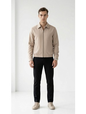 Plus Scorpion Erkek Slim Fit Bomber Fermuarlı  Mont Ceket Esnek Kumaş Günlük Şık Casual  Ceket