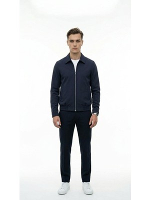 Plus Scorpion Erkek Slim Fit Bomber Fermuarlı  Mont Ceket Esnek Kumaş Günlük Şık Casual  Ceket