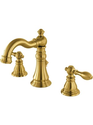 Freedom Books FSC1973ACL Amerikan Klasik Geniş Banyo Musluğu, 12,7 Cm, Fırçalanmış Pirinç