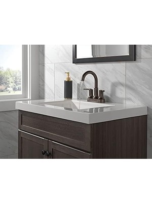 Freedom Books Musluk Trinsic Yağ Ovuşturdu Bronz Banyo Bataryası, Banyo Lavabo Bataryası,, Mühür Teknolojisi, Metal Tahliye Montajı, Venedik Bronz 2559-RBMPU-DST