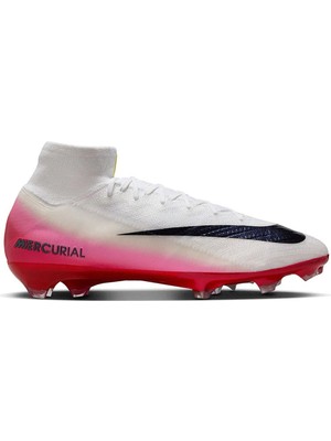 Nike Zoom Vapor 10 Elite Fg Lv8 Mens Football Shoes Bilekli Profesyonel Çim Saha Kramponu Beyaz