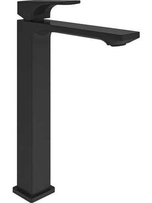 Kale Fold Yüksek Lavabo Bataryası Mat Siyah