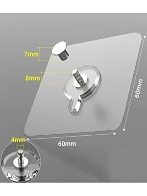 Freedom Books Süper Güçlü Çerçeve Askısı Pin Delgisiz Vidalı Tırnak Kanca Yapışkanlı Raf Tutucu Askı