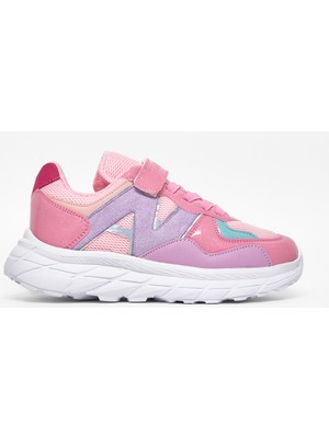 Tonny Black Çocuk Unisex Şeker Fuji Rahat Kalıp Cırtlı Bağcıklı Sneaker
