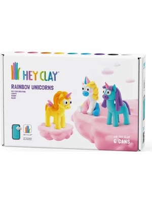 Hey Clay Yaratıcı Kil Seti - Lighty, Sunny, Rainy 6 Kutu Parça 3 Yaş ve Üzeri Eğlenceli Aktivite