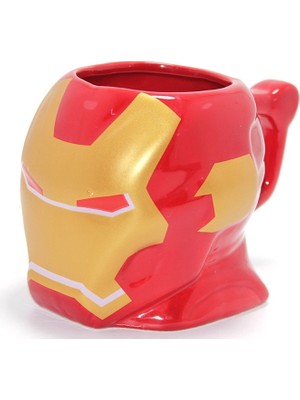 TeknoKapsül Iron Man 3D Kabartmalı Kask Tasarımlı Kupa Bardak ALK4541